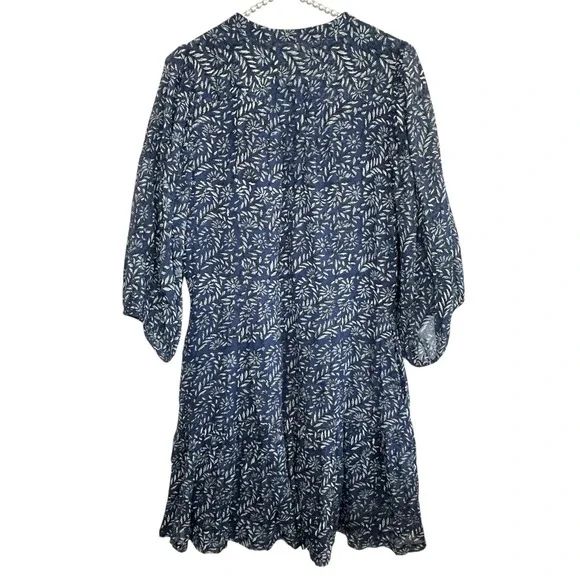 Banjanan Floral Peasant Boho Dress Small Cottage Mini Western Romantic Whimsical - Picture 2 of 11